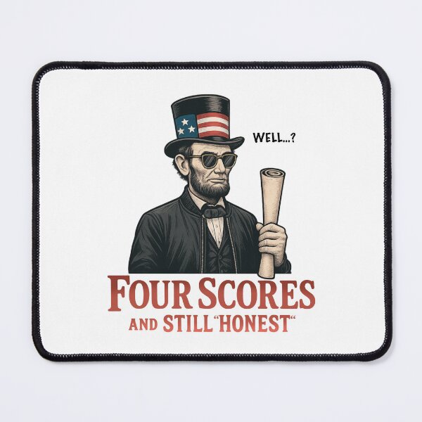 Item preview, Abraham Lincoln – Four Scores and Still "Honest" on white designed and sold by Neonyx2020.