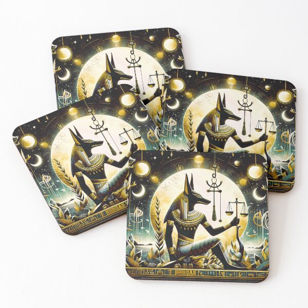 Item preview, Egyptian Zodiac: Anubis | Mystical Underworld Wall Art  designed and sold by Stoneflower-Art.
