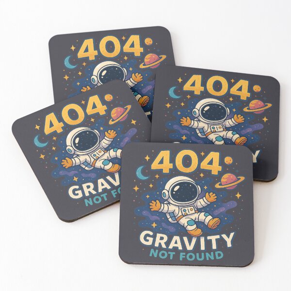 Item preview, 404 Gravity Not Found – Funny Astronaut Space Error designed and sold by GirlyPopped.