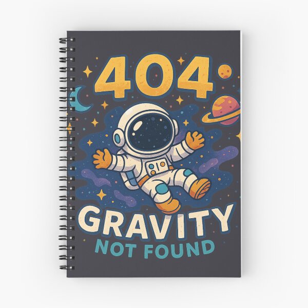 Item preview, 404 Gravity Not Found – Funny Astronaut Space Error designed and sold by GirlyPopped.