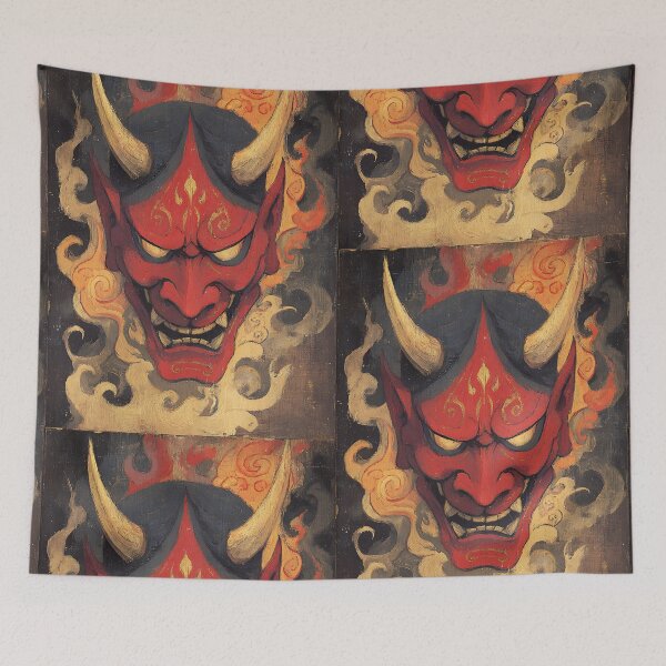 Item preview, Arte de la máscara Hannya designed and sold by bapupa.