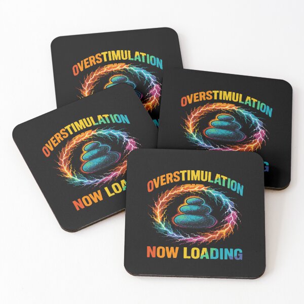Item preview, Stacked Stones Overstimulation Now Loading Rainbow Meme designed and sold by wrestletoys.