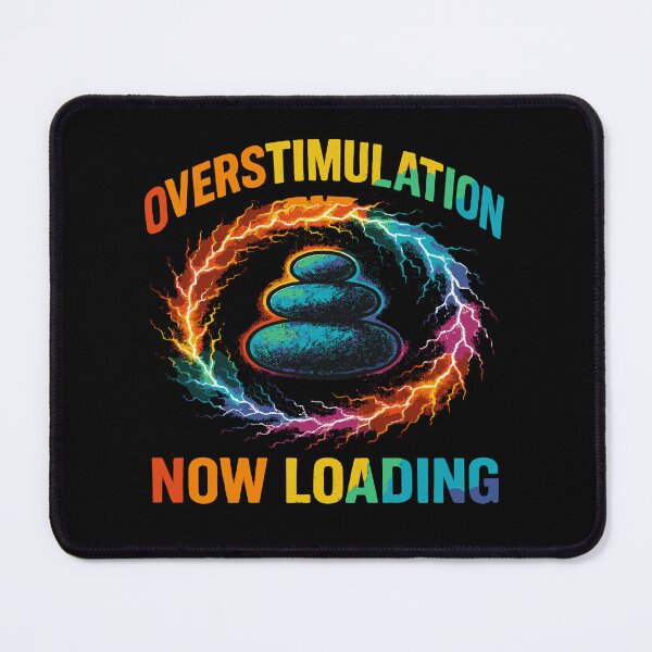 Item preview, Stacked Stones Overstimulation Now Loading Rainbow Meme designed and sold by wrestletoys.