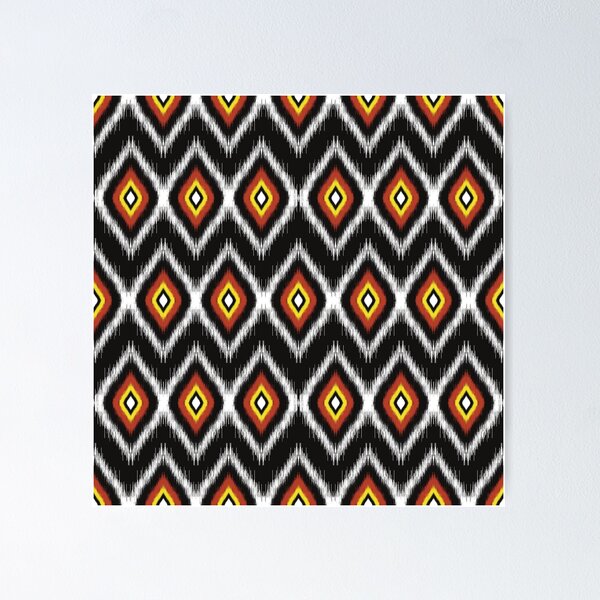Item preview, Tribal ethnic oriental ikat traditional seamless pattern  designed and sold by JUMBO_ART.
