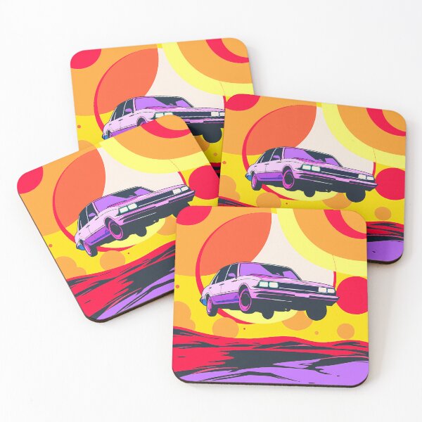 Item preview, Stylized Car Floating in Abstract Landscape designed and sold by ART ATTACK ZONE.