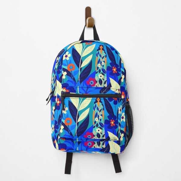 Item preview, Woman Amidst Bold Floral Pattern Illustration designed and sold by ART ATTACK ZONE.