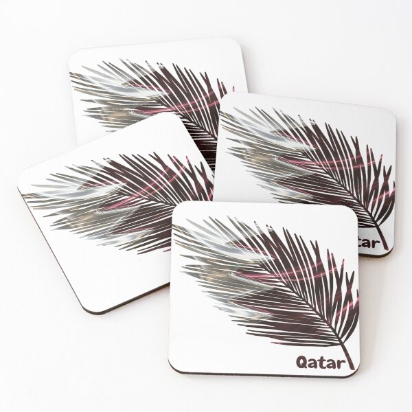 Item preview, Qatar Flag Copy – Feather Design designed and sold by ArteJorge48.