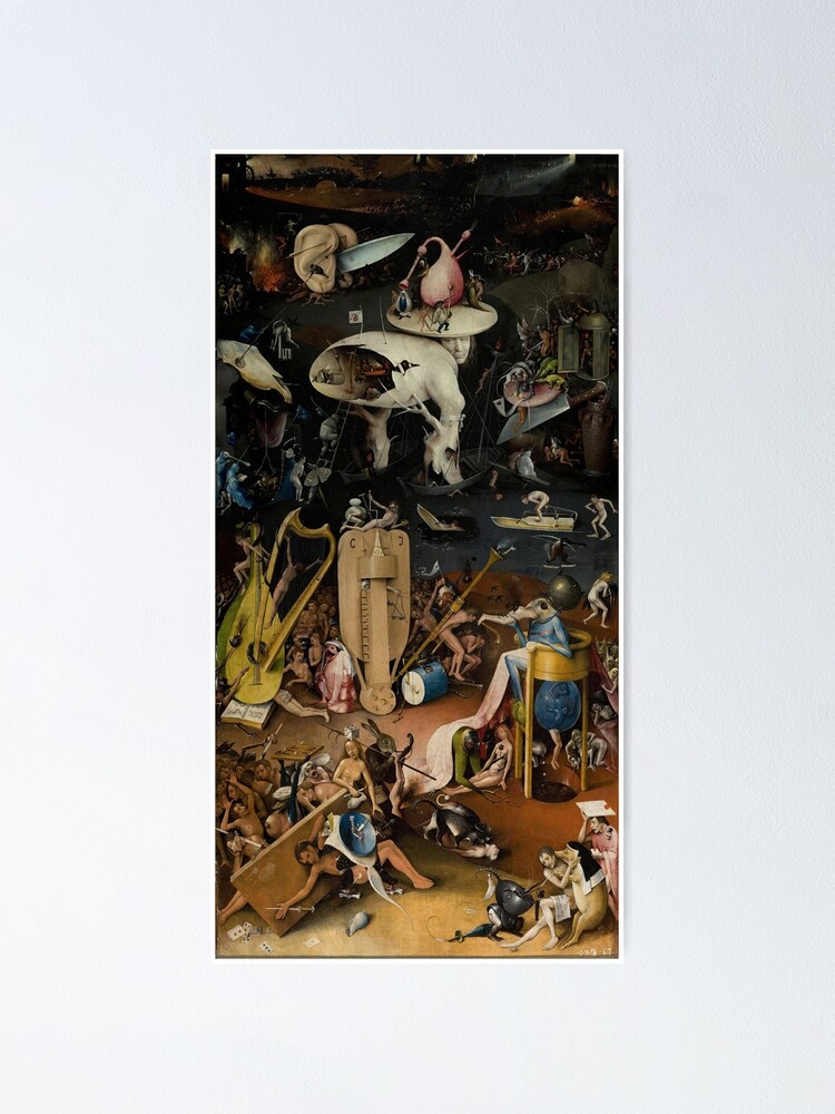 Holle Der Garten Der Irdischen Freuden Hieronymus Bosch Poster Von Themasters Redbubble