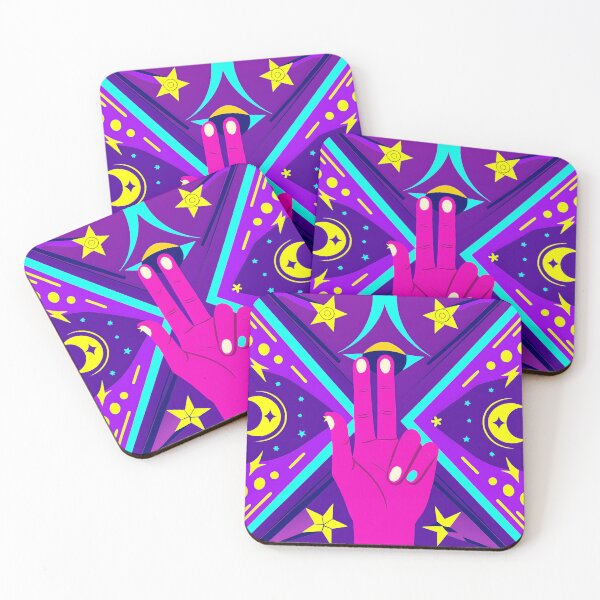 Item preview, Stylized Hand with Cosmic Symbols Illustration designed and sold by ART ATTACK ZONE.
