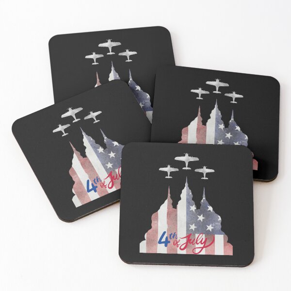 Item preview, 4th of July Capitol Flyover Patriotic Vintage T-Shirt Design designed and sold by FestivityFinds.