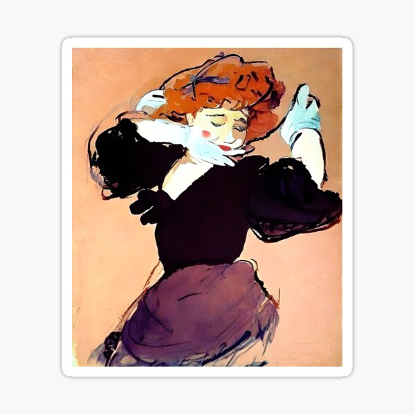 Item preview, Yvette Guilbert Singing: A Dynamic Portrayal of the Iconic Cabaret Performer designed and sold by artdesignsnow.