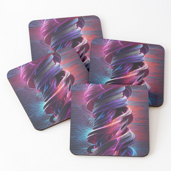 Item preview, Chromatic Vortex: Neon Twisted Abstract Core designed and sold by headstock.
