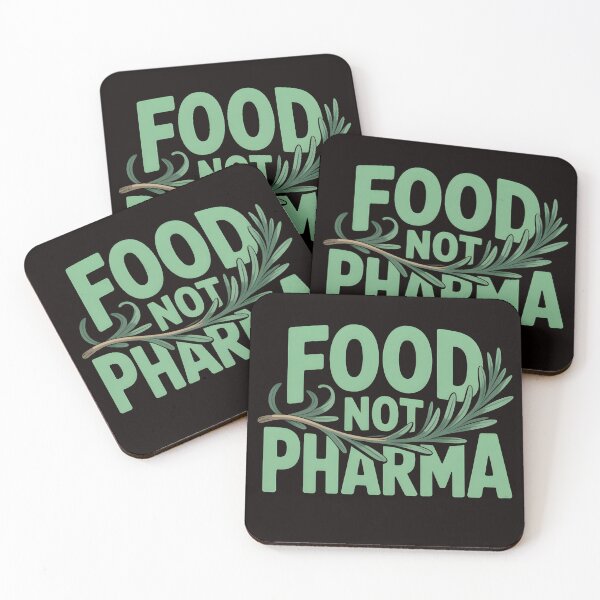 Item preview, Food Not Pharma – Minimalist Herb Quote Shirt designed and sold by Slavicsoul.