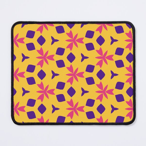 Item preview, Raspberry Mango Geometric Floral Art designed and sold by AneissPiaf.
