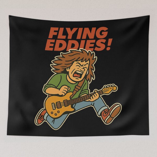 Item preview, Jumping Guitar Hero Retro Cartoon Tee designed and sold by ndalamson.