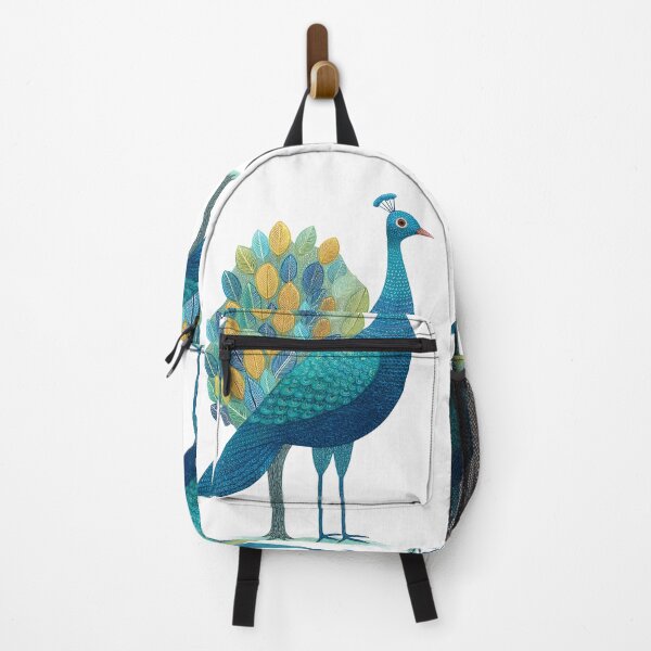 Item preview, Wonderful detailed peacock gond art designed and sold by wonderisland.