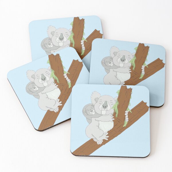 Item preview, Mother Koala and Her Baby Cuddle on a Gum Tree designed and sold by SarahsArtAndCrafts.