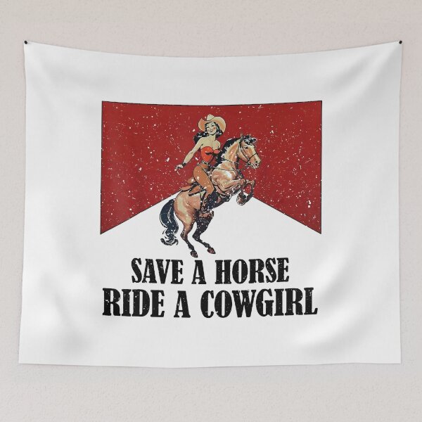 Item preview, Save A Horse Ride A Cowgirl, Lesbian, Subtle Lesbian, LGBT Pride Month, Western Rodeo, Ally, Lesbian Cowgirl designed and sold by William-Do-X.