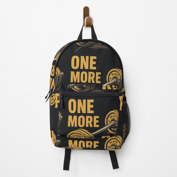 Item preview, "One More Rep | Bold Gym Motivation Barbell Design" designed and sold by The-Daily-Drape.