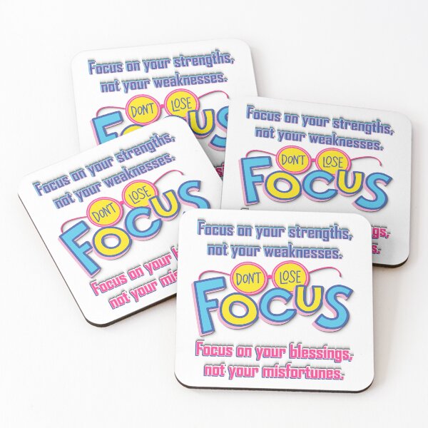 Item preview, Don't Lose Focus Motivational Quote Design – Stay Driven, Mindset Matters Typography designed and sold by ArtsyExplorer.