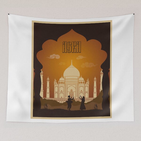 Item preview, Agra vintage poster travel designed and sold by paulrommer.