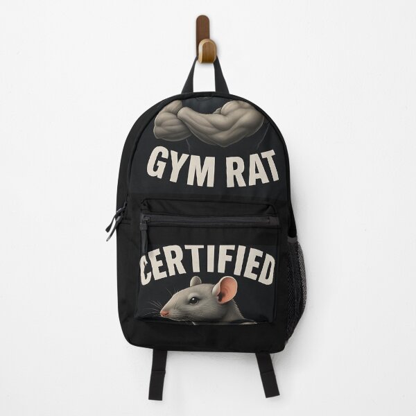 Item preview, Certified Gym Rat | Funny Muscular Fitness Animal Design designed and sold by The-Daily-Drape.