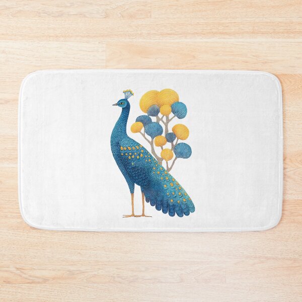 Item preview, Wonderful detailed peacock gond art designed and sold by wonderisland.