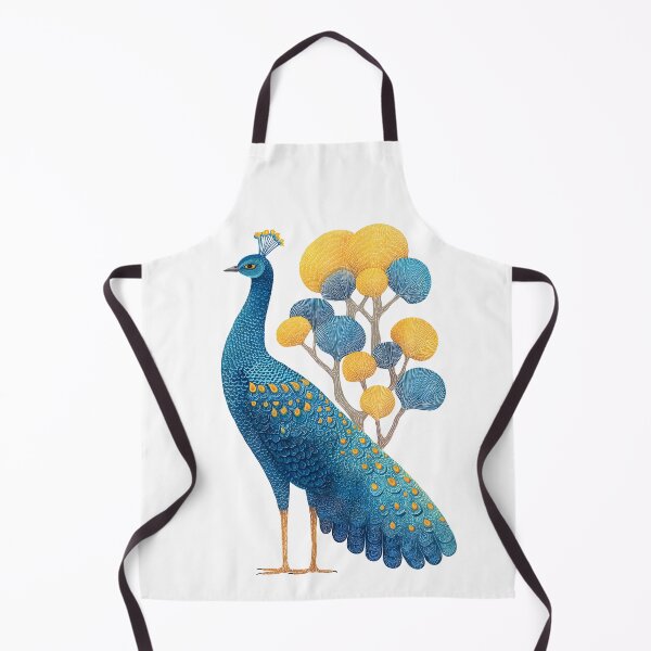 Item preview, Wonderful detailed peacock gond art designed and sold by wonderisland.