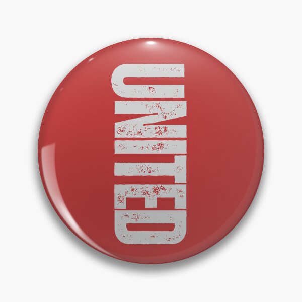 Item preview, Manchester Utd fan 'UNITED' vertical design grey designed and sold by Fanominal.