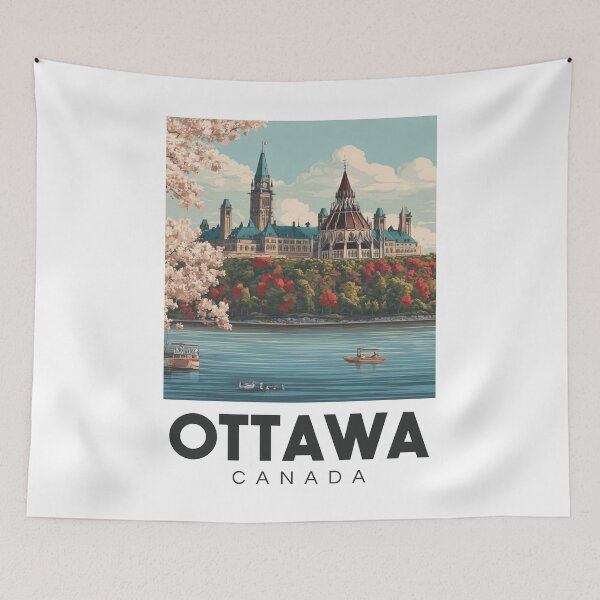 Item preview, A Vintage Illustration of Ottawa - Canada  designed and sold by GoodOldVintage.