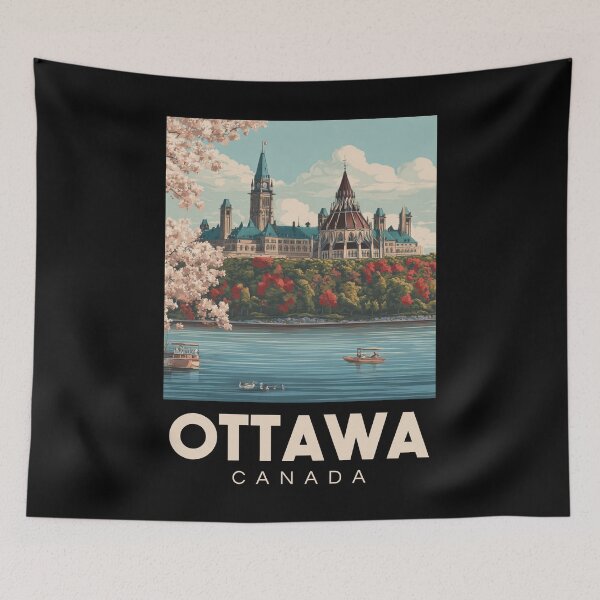 Item preview, A Vintage Illustration of Ottawa - Canada  designed and sold by GoodOldVintage.