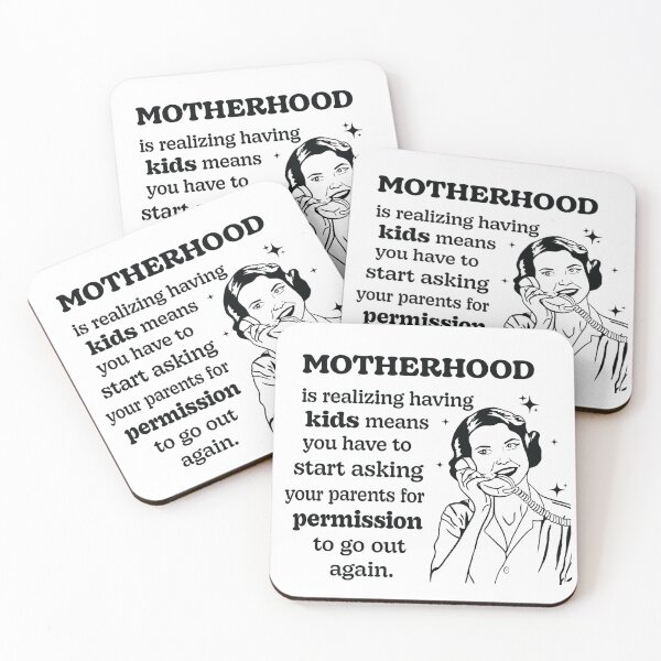 Item preview, Funny Motherhood Design About Having Children - Mom Life, Parenting Humor Gift designed and sold by Gems-Canvas.