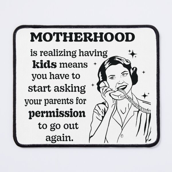 Item preview, Funny Motherhood Design About Having Children - Mom Life, Parenting Humor Gift designed and sold by Gems-Canvas.