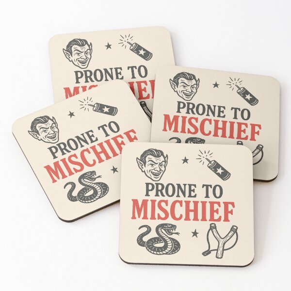Item preview, Prone to Mischief Retro Mischief Maker designed and sold by Design Delinquent.