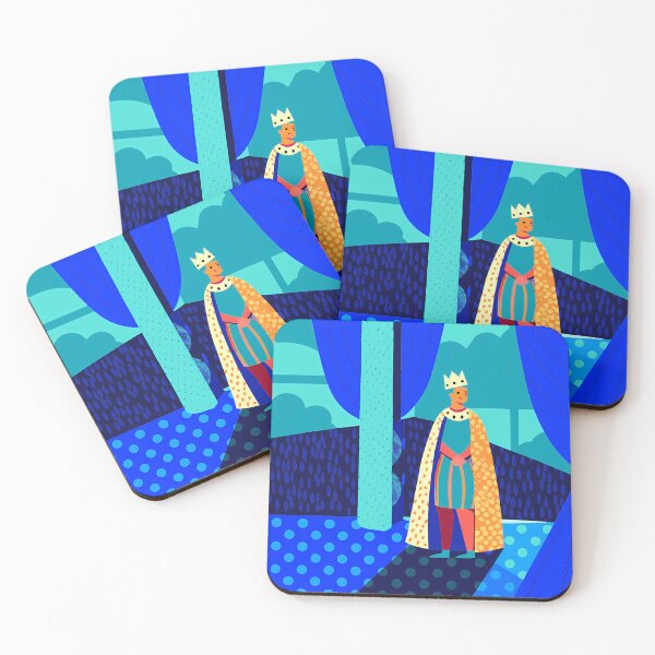 Item preview, Stylized King in Royal Setting Illustration designed and sold by ART ATTACK ZONE.