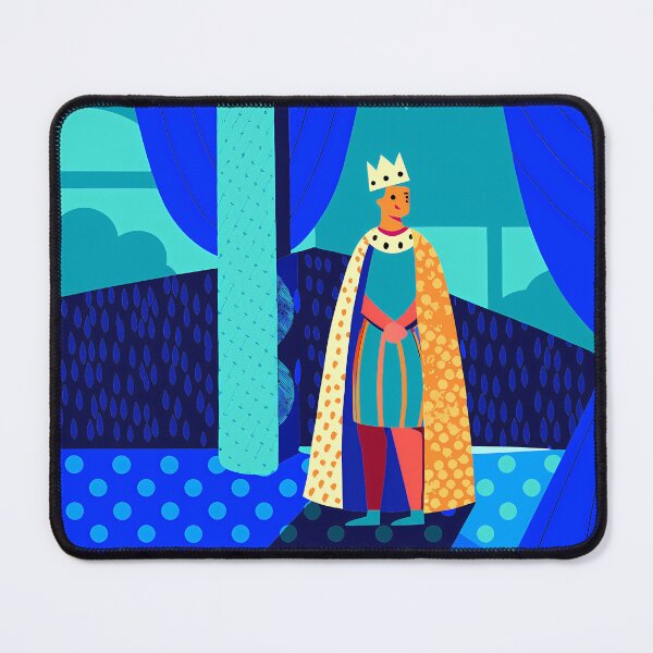 Item preview, Stylized King in Royal Setting Illustration designed and sold by ART ATTACK ZONE.