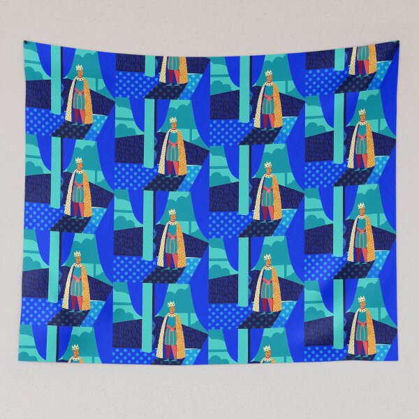 Item preview, Stylized King in Royal Setting Illustration designed and sold by ART ATTACK ZONE.