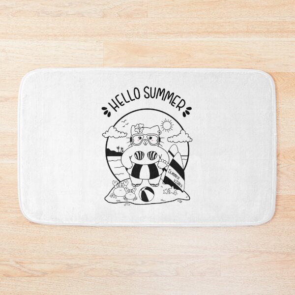 Item preview, Cute Cat at the Beach ! designed and sold by Hello-Cuties.