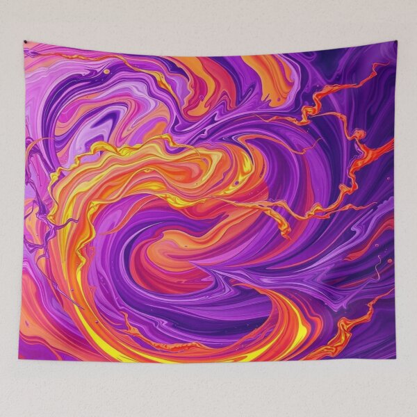 Item preview, Vibrant Abstract Dreamscape – Flood of colors meets dynamic forms in surreal harmony designed and sold by FotoworldEdel.