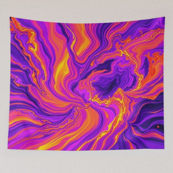 Item preview, Vibrant Abstract Dreamscape – Flood of colors meets dynamic forms in surreal harmony designed and sold by FotoworldEdel.