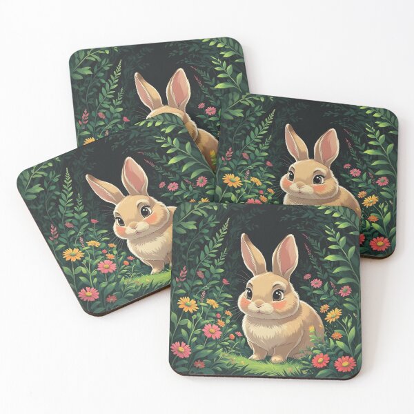 Item preview, Daddy Bunny standing in the heart of a lush green forest designed and sold by Nature's Palette.
