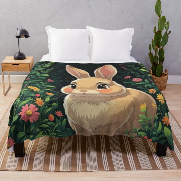Item preview, Daddy Bunny standing in the heart of a lush green forest designed and sold by Nature's Palette.