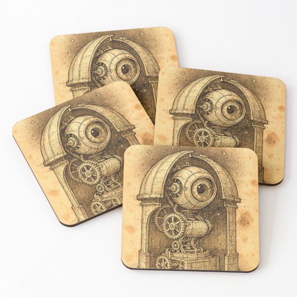 Item preview, Conscientia Stellaris – Steampunk Celestial Observatory Art Print designed and sold by Vlad Kutepov.