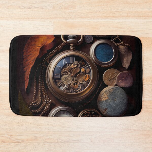 Item preview, Steampunk Timepiece Array: Vintage Clockwork Display designed and sold by ShadowAndSlate.