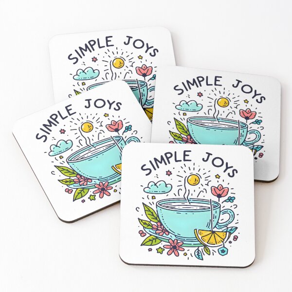 Item preview, simple joy, teacup, choose joy designed and sold by TrueArtVibes.