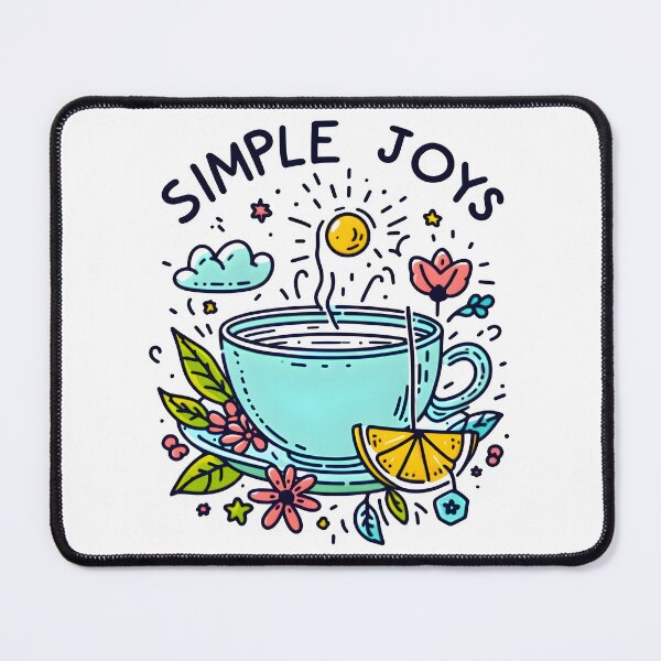 Item preview, simple joy, teacup, choose joy designed and sold by TrueArtVibes.