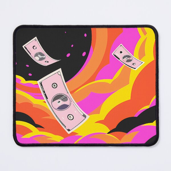 Item preview, Stylized Money Floating in Abstract Colorful Space designed and sold by ART ATTACK ZONE.