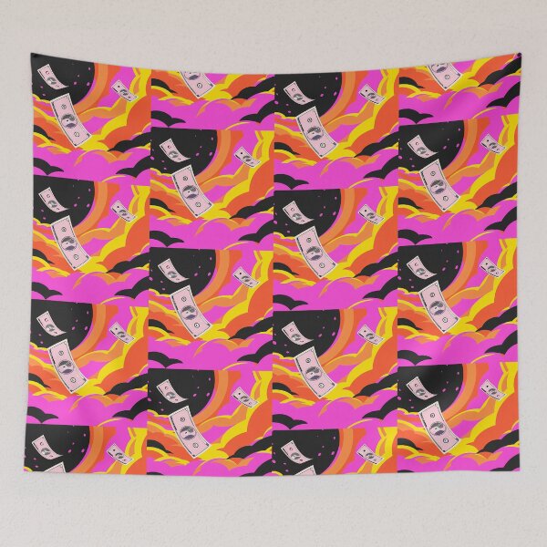 Item preview, Stylized Money Floating in Abstract Colorful Space designed and sold by ART ATTACK ZONE.