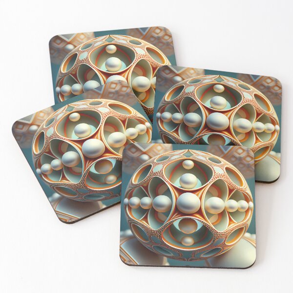 Item preview, Fractal Pearl Orb: Intricate Geometric Design designed and sold by ShadowAndSlate.