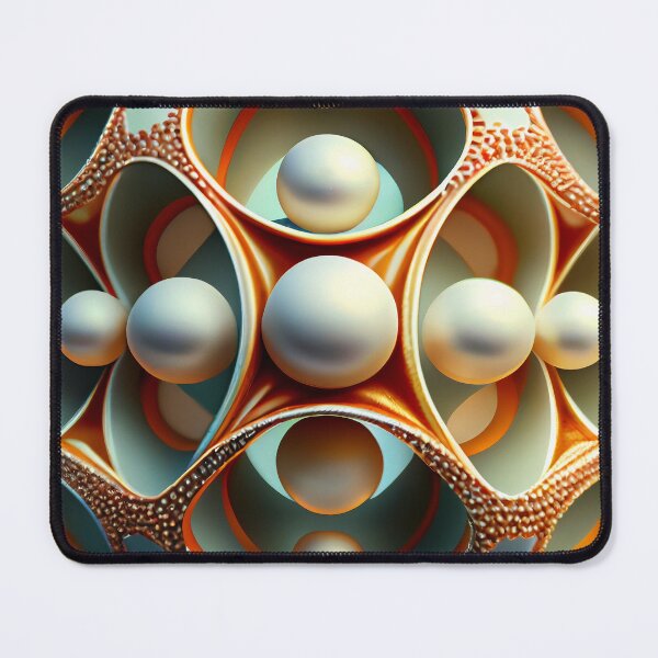 Item preview, Fractal Pearl Orb: Intricate Geometric Design designed and sold by ShadowAndSlate.